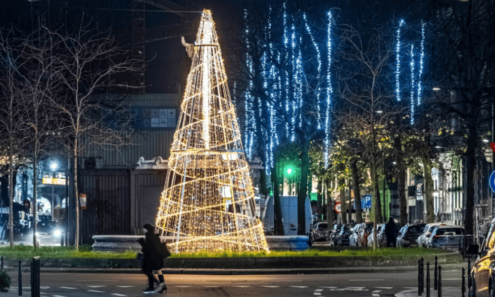 Décor 3D illuminations fêtes de fin d'année