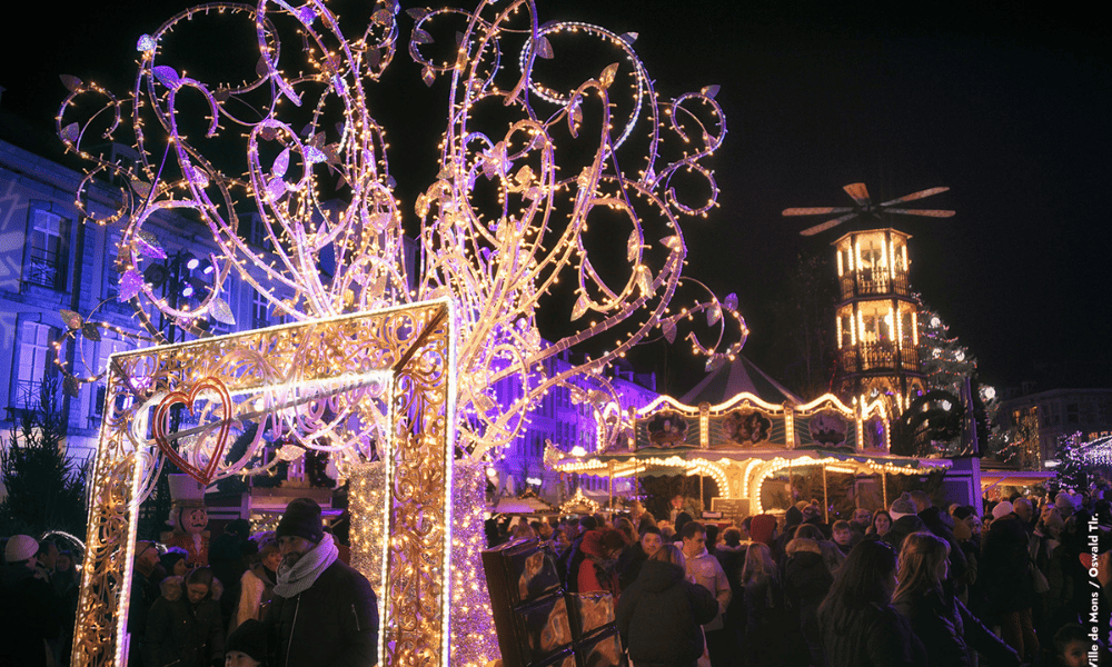 Décorations lumineuses arbre fêtes de fin d'année